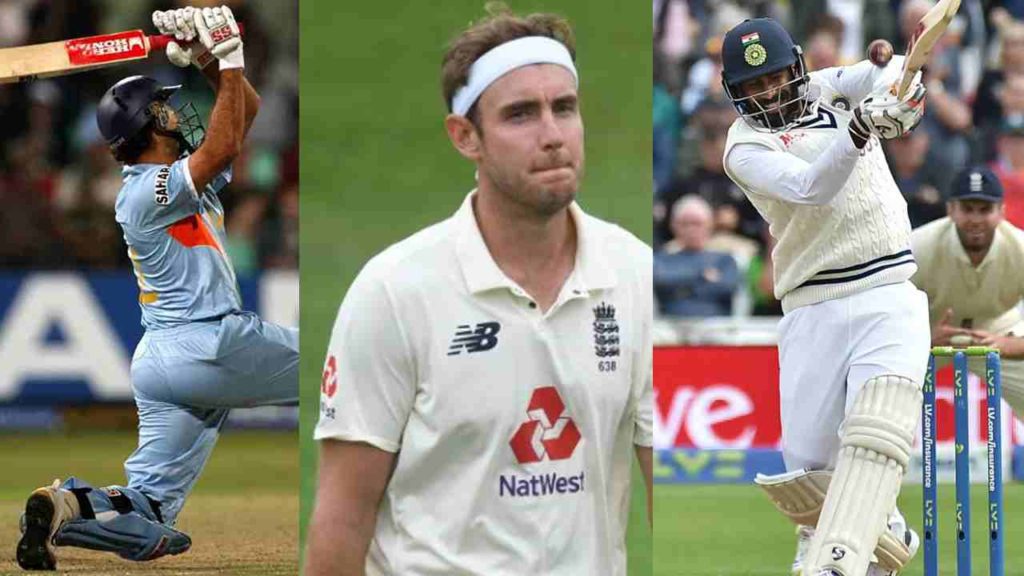 Stuart Broad Yuvraj SIngh Jasprit bumrah