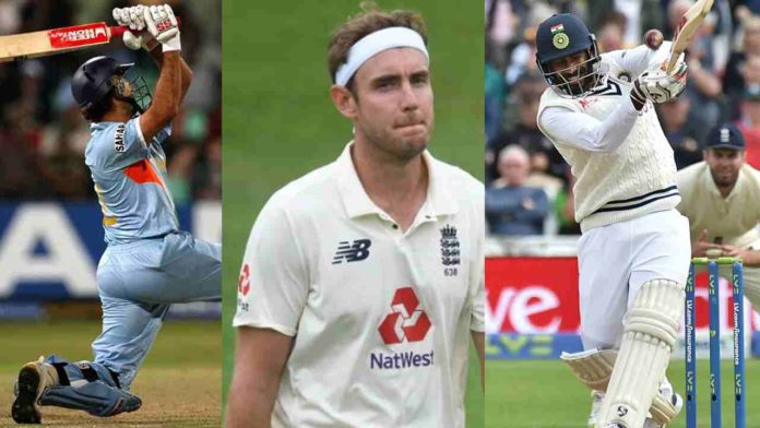 Stuart Broad Yuvraj SIngh Jasprit bumrah