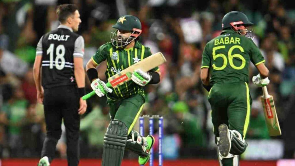 Babar Azam Moahmmed Rizwan Pak vs NZ