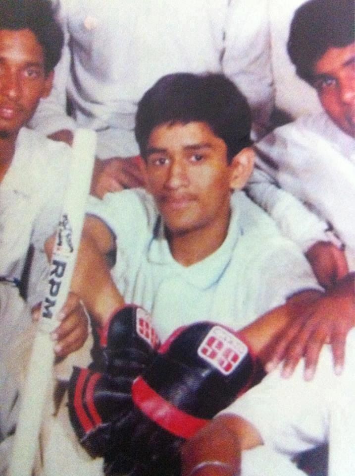 Dhoni young