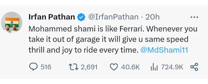 Irfan Pathan Tweet 2