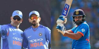 Rohit Sharma MS Dhoni and Kohli