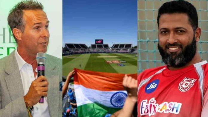 Micheal Vaughan and Wasim Jaffer