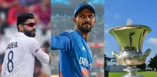 துலீப் கோப்பையில் ஜடேஜா உட்பட 3 வீரர்கள் விலகல்.. ருதுராஜ் அணிக்கு பின்னடைவு.. மாற்று வீரர்கள் அறிவிப்பு Duleep Trophy
