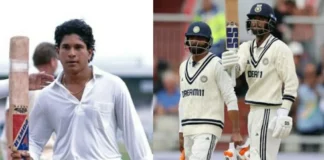 Sachin and Jadeja Sundar