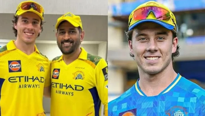 Dewald Brevis and Dhoni
