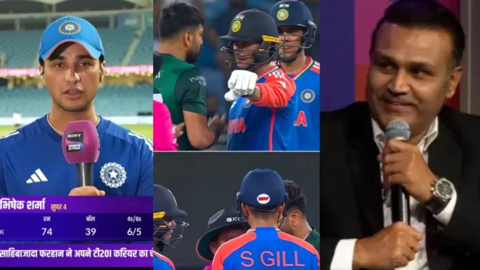 Virender Sehwag Abhishek Sharma