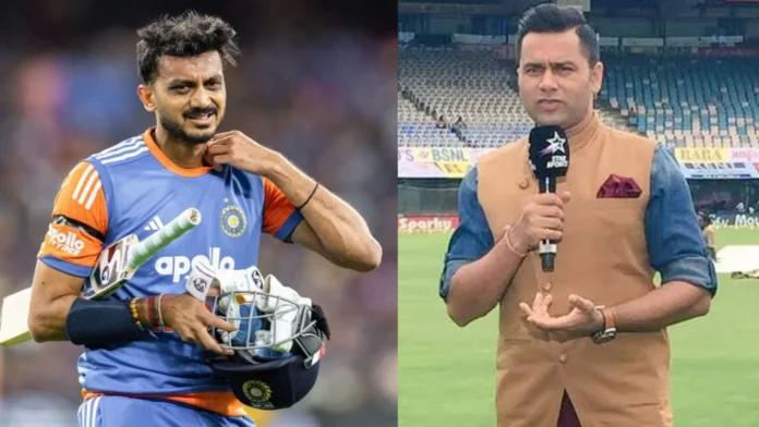 Aakash Chopra and Axar Patel Aakash Chopra and Axar Patel