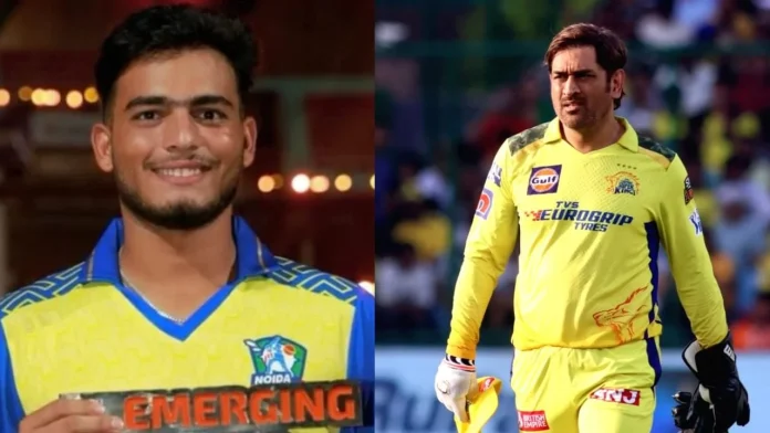 Prashant Veer and Dhoni