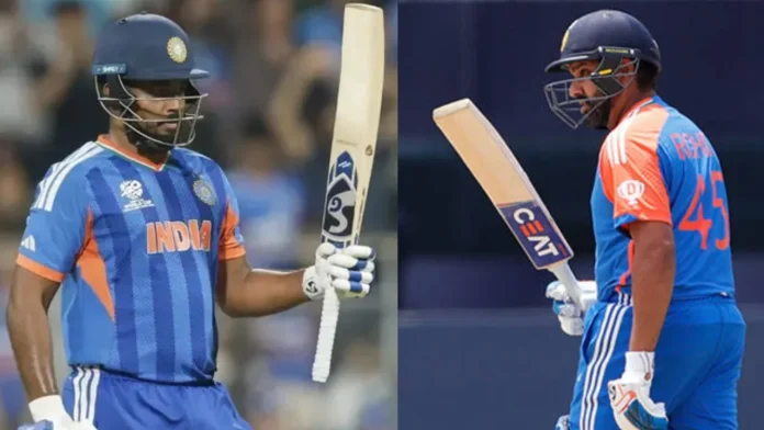 Sanju Samson and Rohit Sharma