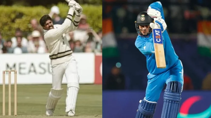 Shubman Gill and Kapil Dev