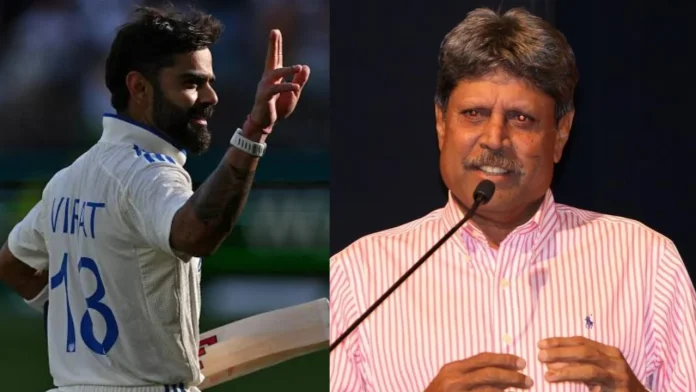 Kapil Dev and Virat Kohli Kapil Dev and Virat Kohli